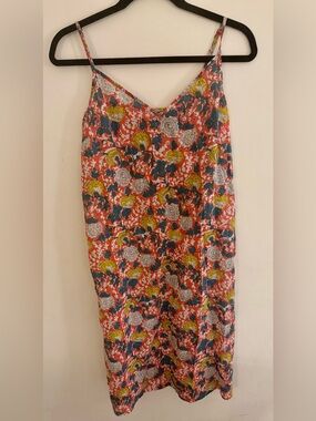 Velvet by Graham & Spencer Floral Slip Midi Dress, Autumn Colors, Small